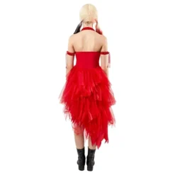 Harley Quinn Rød Kjole Kostume