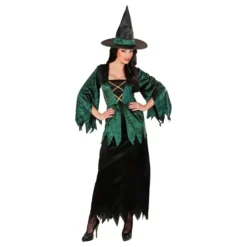 Heks Sort/Grøn Kostume