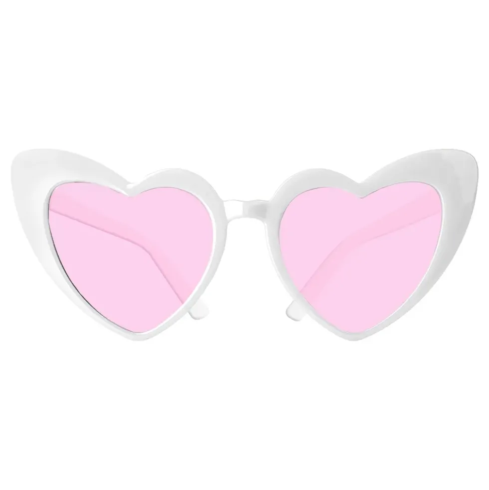 Hjertebriller Retro Hvid/Rosa