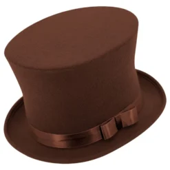 Høj hat Brun