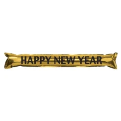 Håndklapper Happy New Year Guld/Metallic