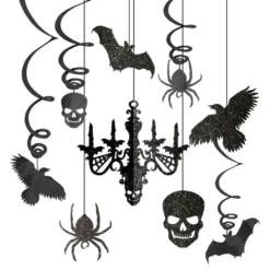 Hængende Dekorationer Glitter Halloween