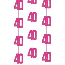 Hængende Dekorationer 40 Lyserød