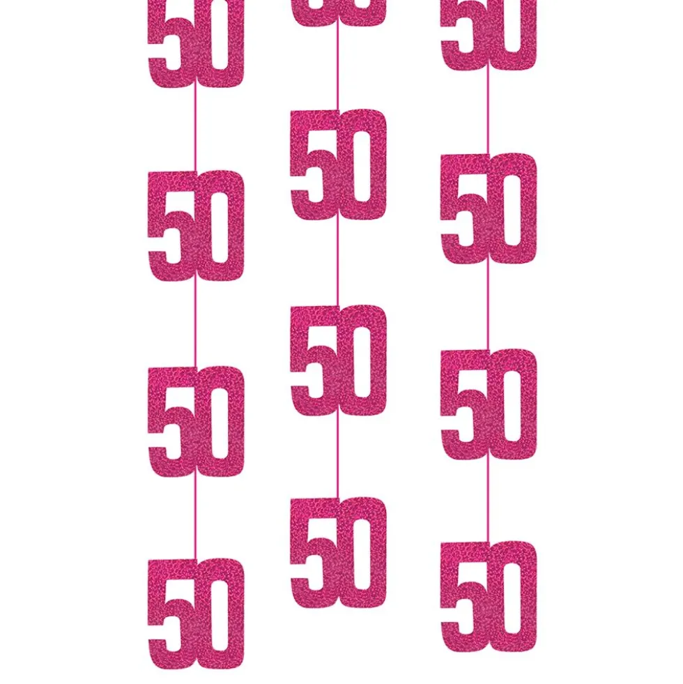 Hængende Dekorationer 50 Lyserød
