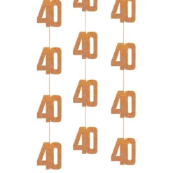 Hængende Dekorationer 40 Rosaguld