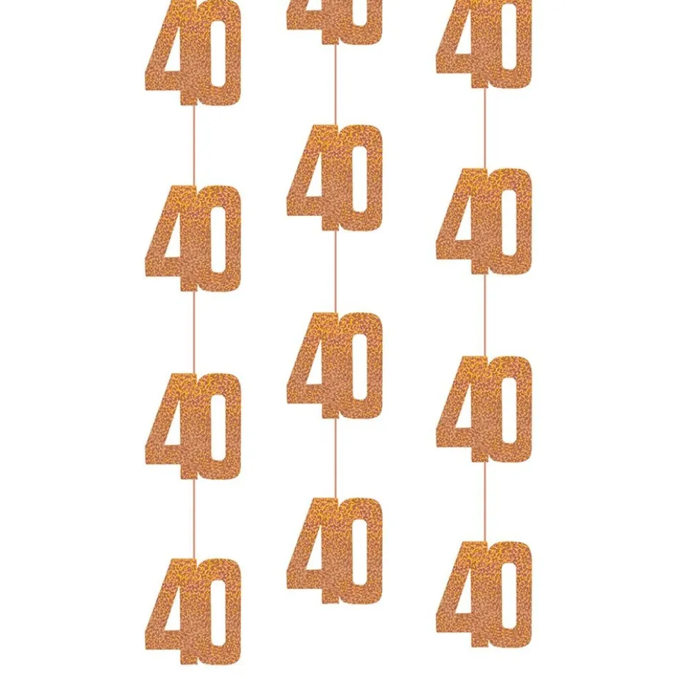 Hængende Dekorationer 40 Rosaguld
