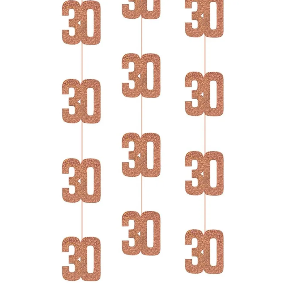 Hængende Dekorationer 30 Rosaguld
