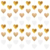 Hængende Hjerter Guld/Hvid Loftsdekorationer