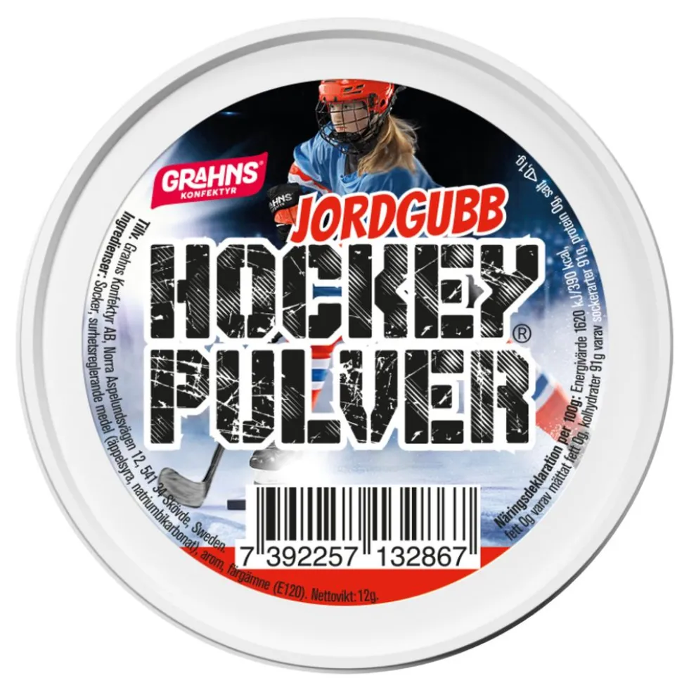 Hockeypulver Jordbær Storpak
