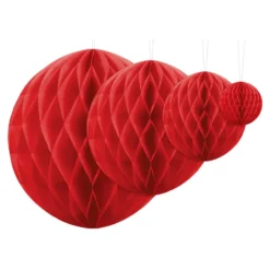 Honeycombs Rød Hængende Dekoration