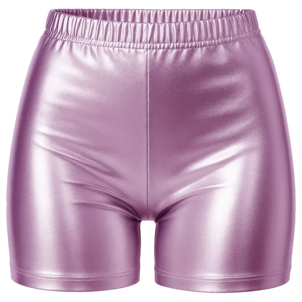 Hotpants Lyserød Metallic