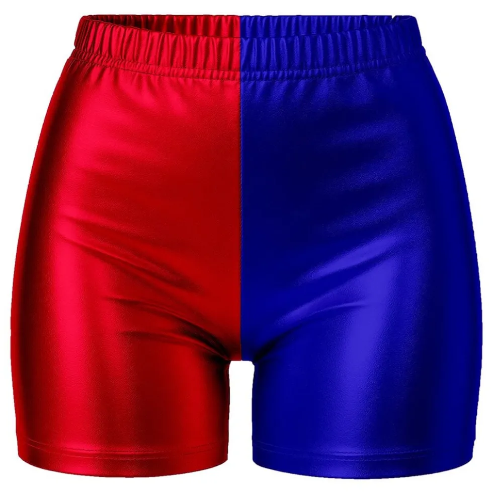 Hotpants Rød/Blå Metallic