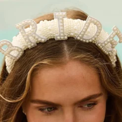 Hårbøjle Bride med Perler