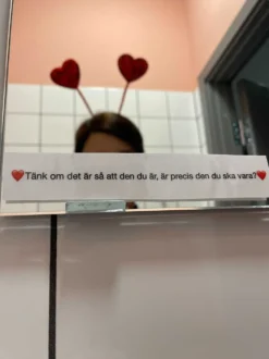 Hårbøjle med Paillethjerter Rød
