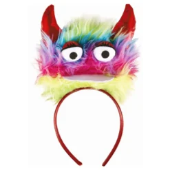 Hårbøjle Plys Monster med Horn