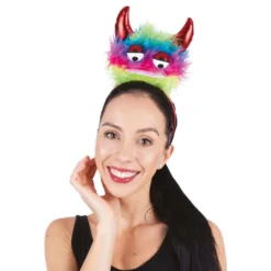 Hårbøjle Plys Monster med Horn