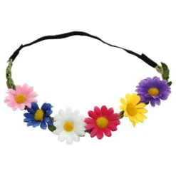 Hårbånd med Flerfarvede Margueritter