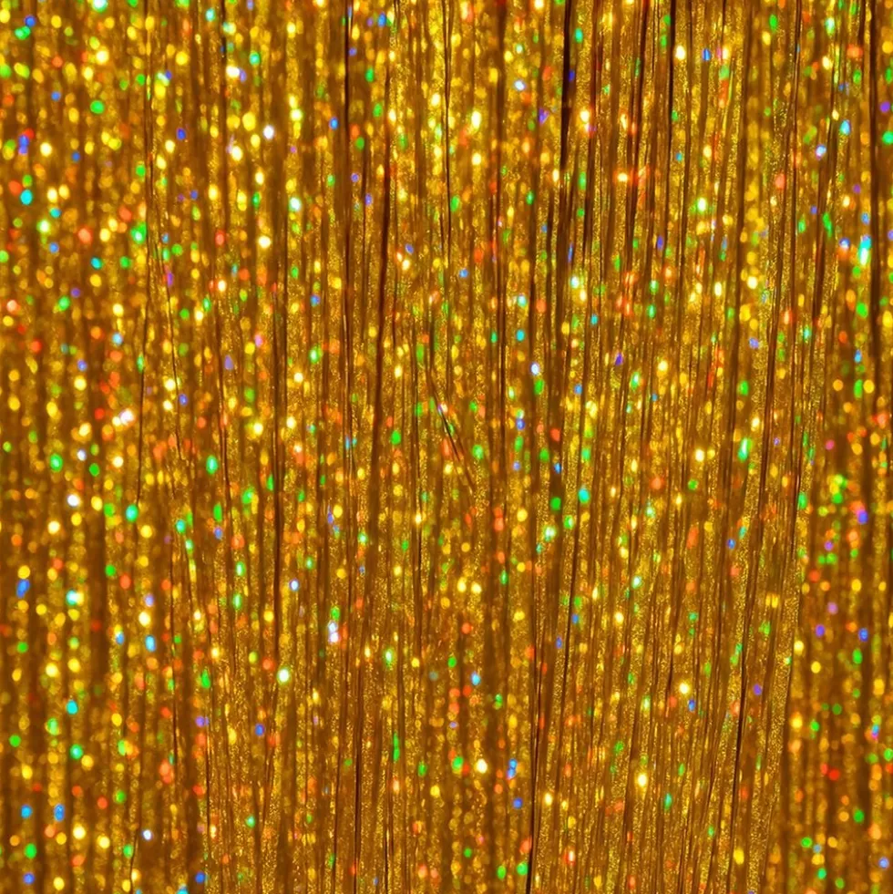 Hårforlængelse Glitter Guld