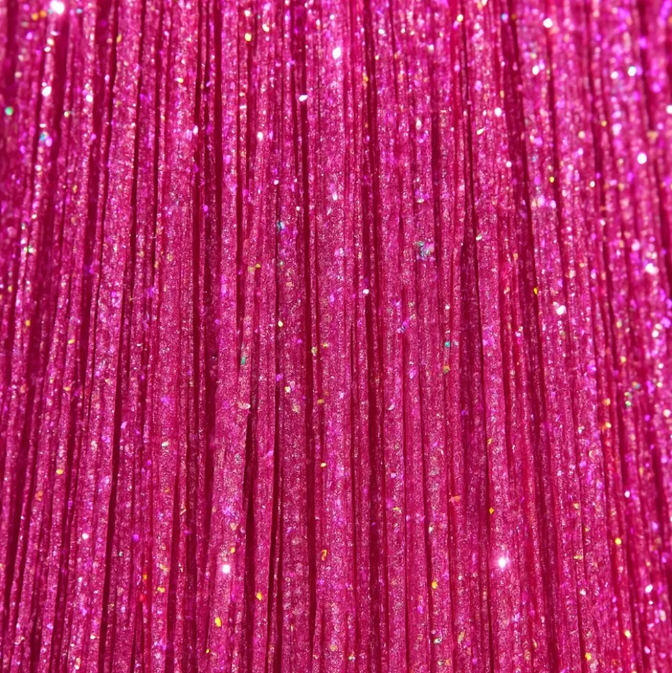 Hårforlængelse Glitter Lyserød