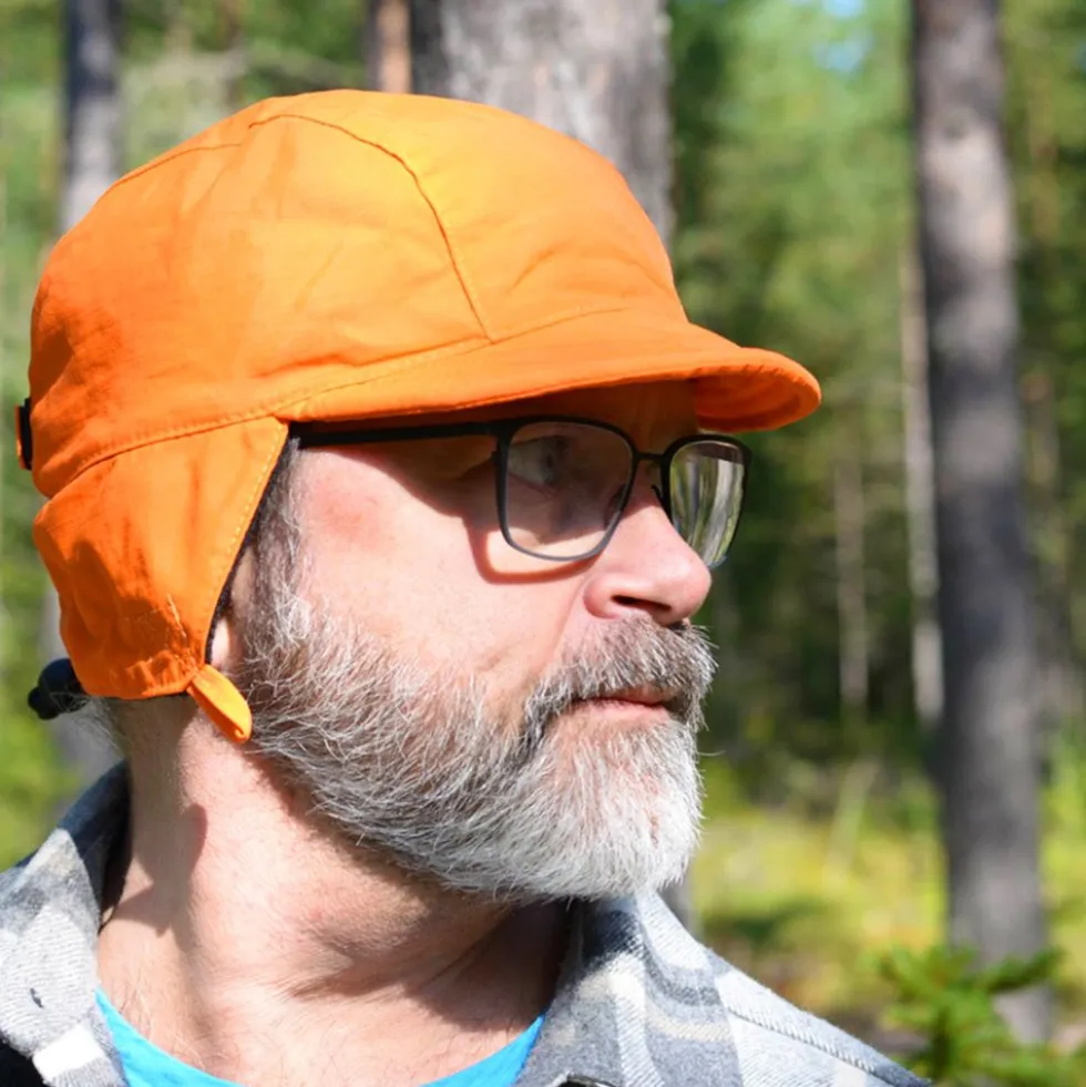 Hue med Øreklapper Orange