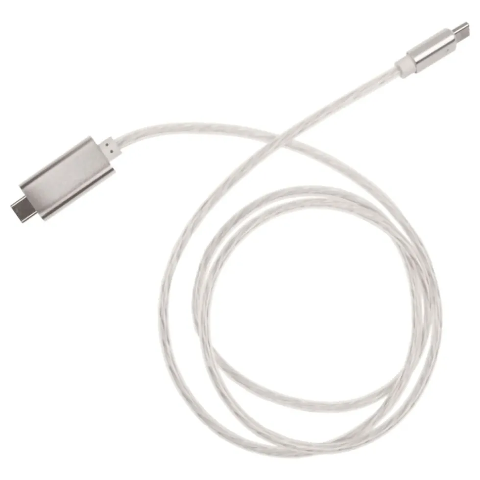 Hurtigopladningskabel med LED USB-C