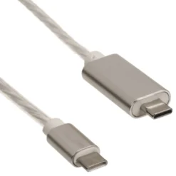 Hurtigopladningskabel med LED USB-C