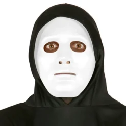 Hvid Uhyggelig Maske