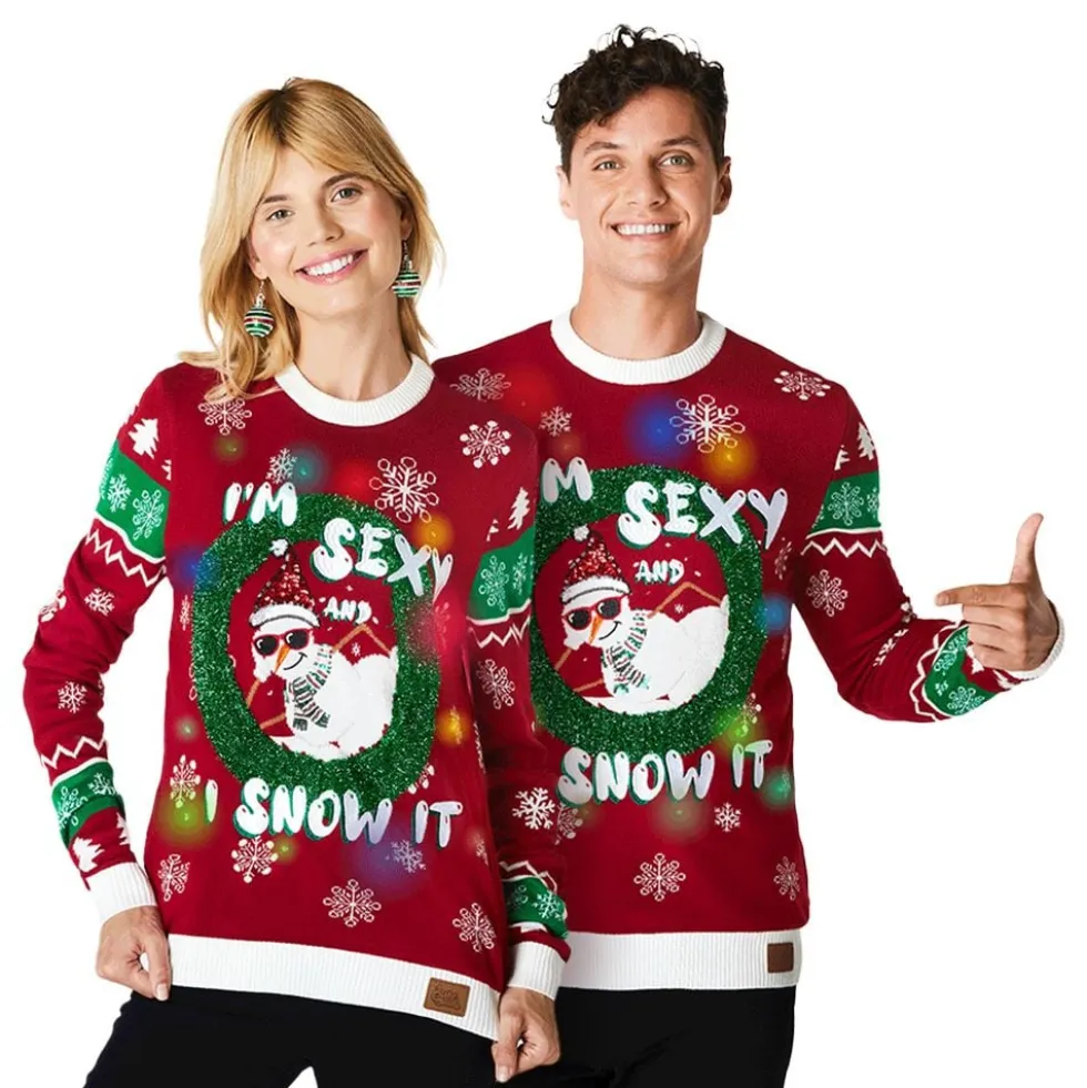 I'm Sexy and I Snow It LED Juletrøje