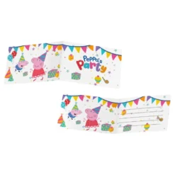 Invitationskort Gurli Gris™ Peppa’s Party