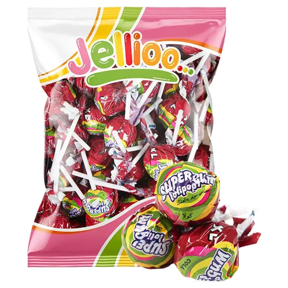 Jellioo Super Gum Lollipop Cola Økonomipakke