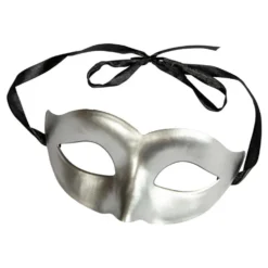 Øjenmaske Sølv Metallic