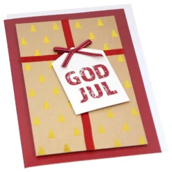 Julekort Glædelig Jul med Kuvert