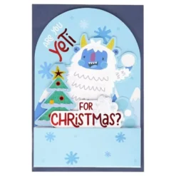 Julekort Pop-Up Are You Yeti For Christmas