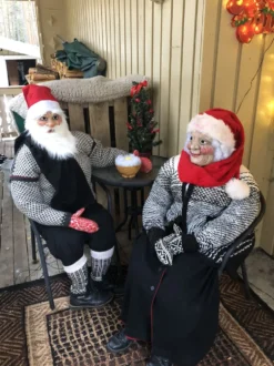 Julemandsmaske med Hue og Skæg