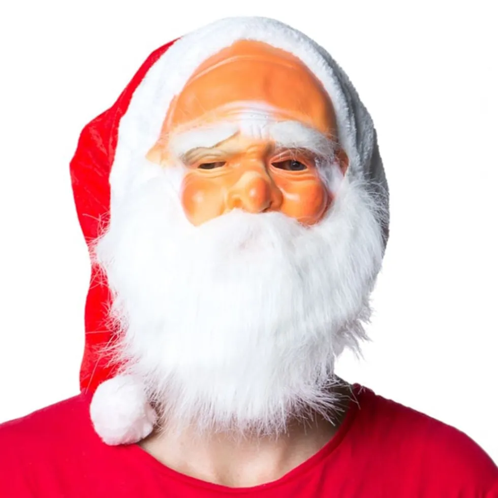 Julemandsmaske med Nissehue & Skæg