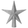 Julestjerne Sølv Glitter