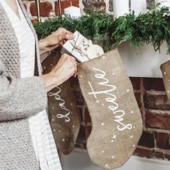 Julestrømpe i Jute