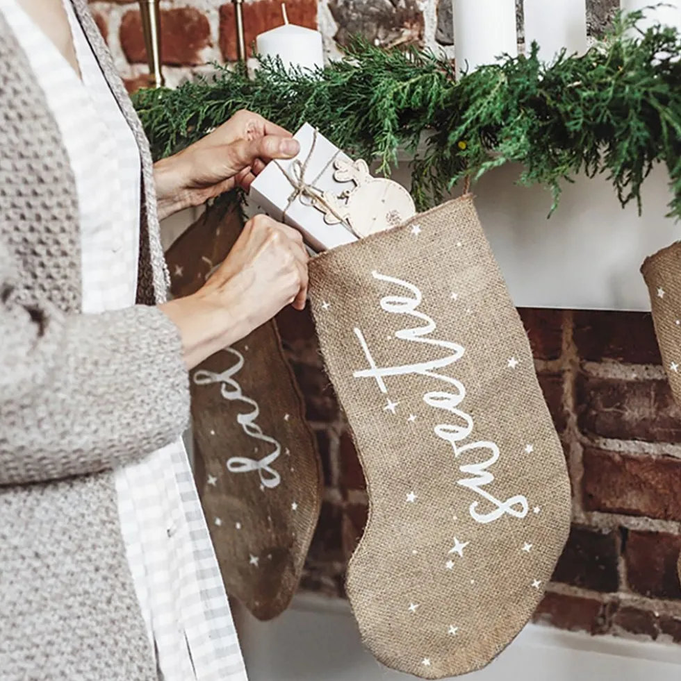 Julestrømpe i Jute