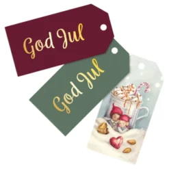 Juletiketter Glædelig Jul