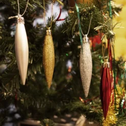 Julevedhæng Dråber i Rød