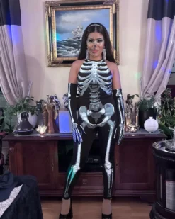 Jumpsuit Skeletkostume