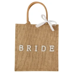 Jutetaske Bride med Sløjfe