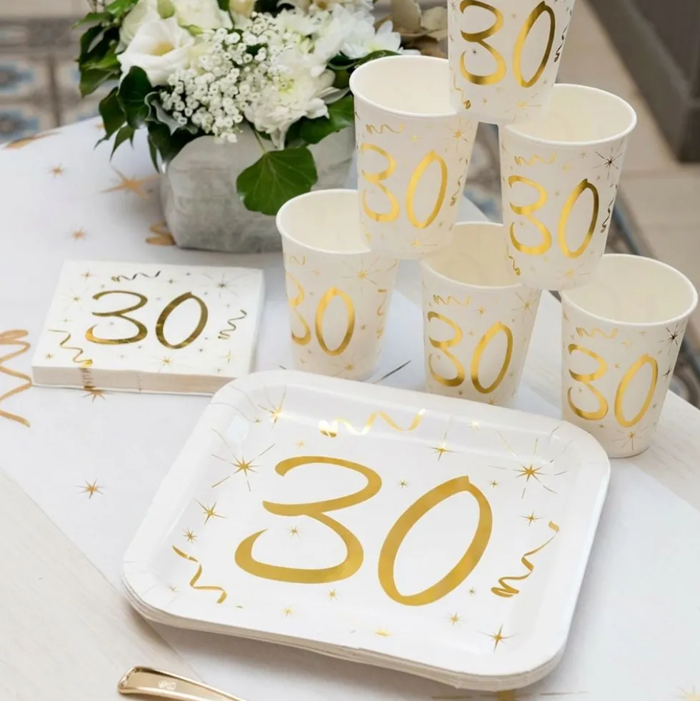 Kaffeservietter 30 Guld
