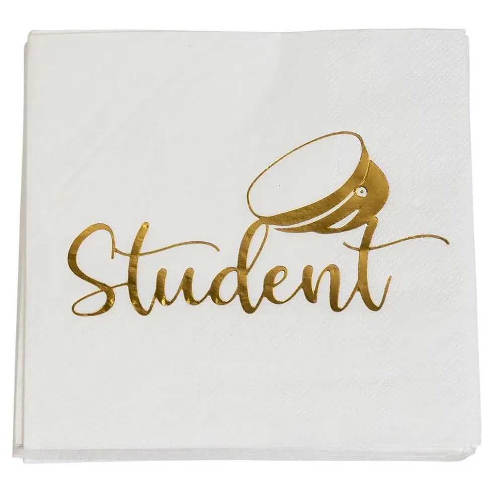 Kaffeservietter "Student" Guld
