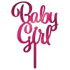 Kagedekoration Baby Girl i Akryl