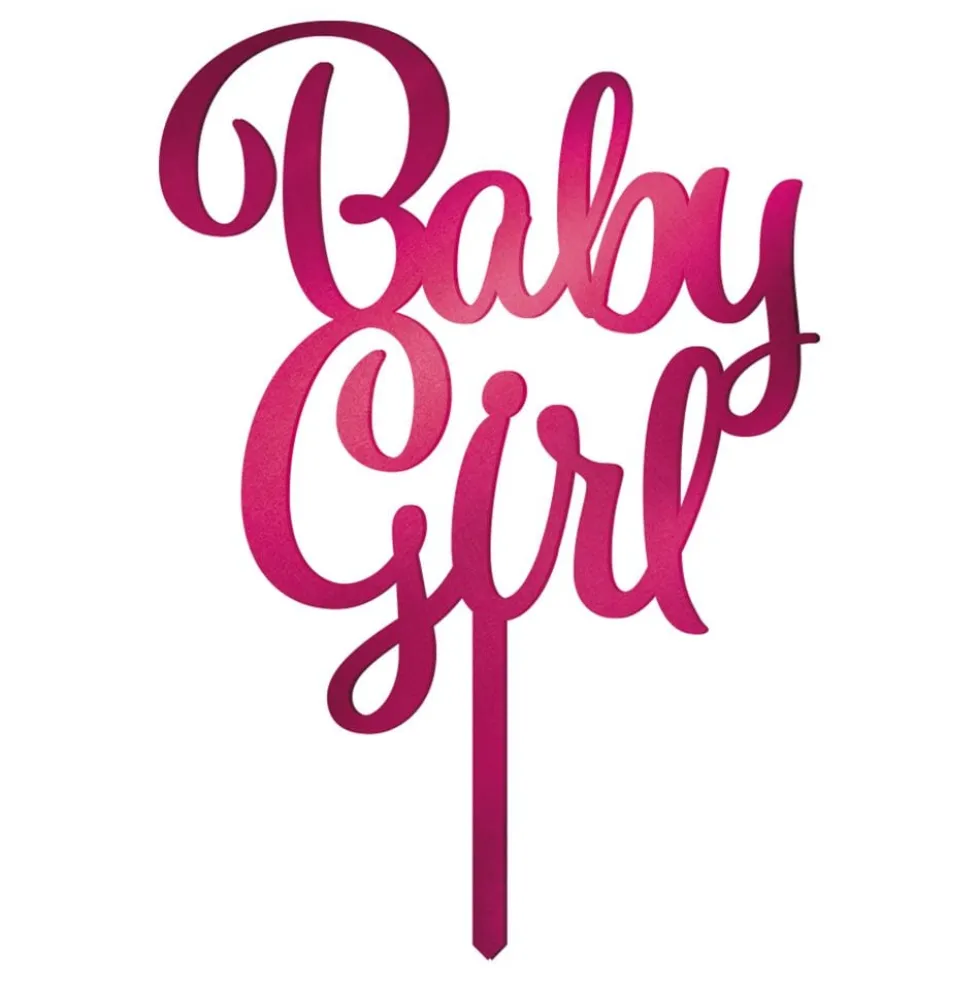 Kagedekoration Baby Girl i Akryl