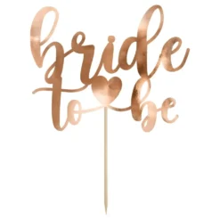 Kagedekoration Bride To Be Rosé