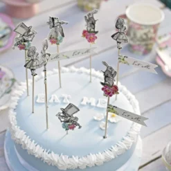 Kagedekorationer Mad Hatter Alice Wonderland