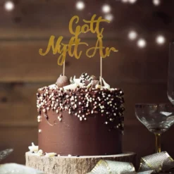 Kagedekoration Gott Nytt År
