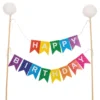 Kagedekoration Happy Birthday Vimpel
